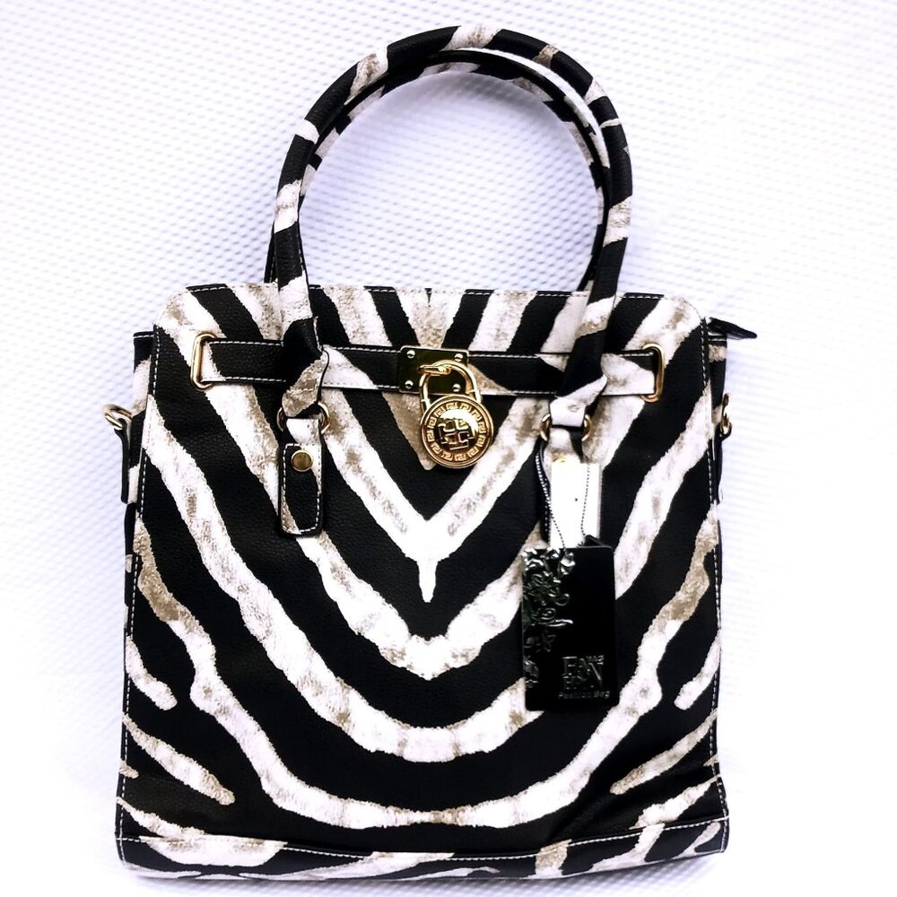 Fashion Bag Women's Purse Crossbody Shoulder Faux Leather Beige Black Satchel Ba